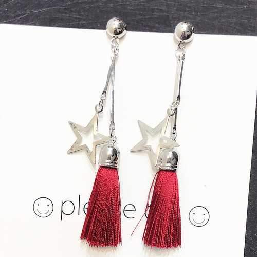 Sweet Stars Ear Drop Tassel Earrings Gift For Women