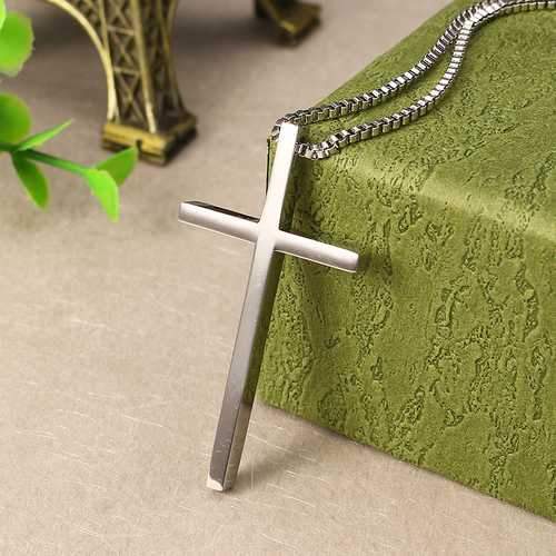 Stainless Steel Cross Pendants Necklace