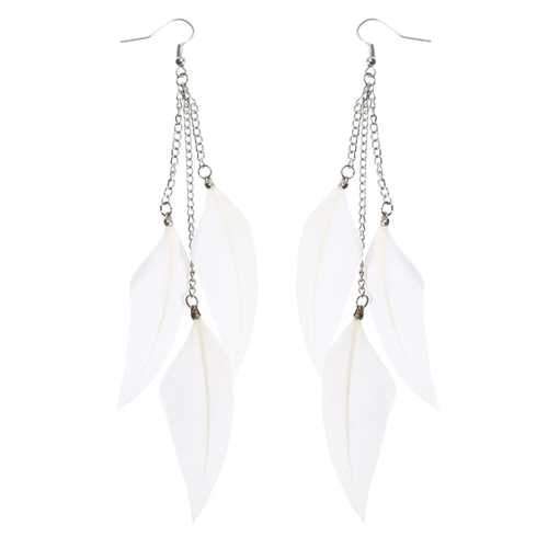 Bohemian Feather Tassels Ear Drop Boho Colorful Earrings