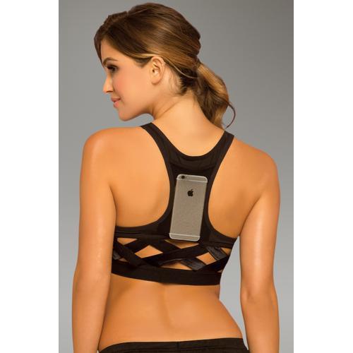 Strike Score More Sports Bra With Netting Inserts - Extra Large - Black